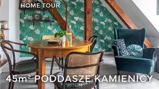 Sprytnie zorganizowane mieszkanie ze skosami na poddaszu kamienicy  HOME TOUR [upl. by Doowron]