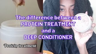 How to tell a PROTEIN TREATMENT from a DEEP CONDITIONER  LONG 4C HAIR HAIRCARE [upl. by Kinelski]