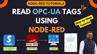 Read data from OPC UA Server and display on Node RED Dashboard [upl. by Durning]