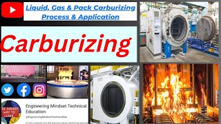 Carburizing Process  Gas Carburizing  Pack Carburizing  Liquid Carburizing  Surface Hardening [upl. by Udall8]