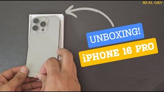 iPhone 16 Pro  Unboxing amp First Look  Natural Titanium [upl. by Enayd]