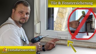 Fenster gegen Einbruch sichern  Tür amp Fenstersicherung nachrüsten  Einbauanleitung [upl. by Charla514]