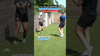 3 Rugby Scrum half Drills to add to your Game [upl. by Alaham]