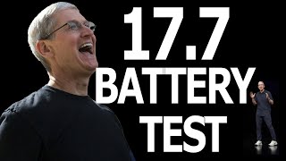 iOS 177  Battery Life  Battery Drain  Battery Performance Test [upl. by Ahsaet]