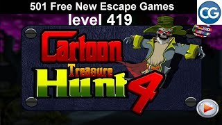 Walkthrough 501 Free New Escape Games level 419  Cartoon treasure hunt 4  Complete Game [upl. by Yetsirhc479]