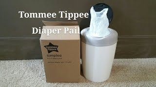 Tommee Tippee Simplee Diaper Pail cheaper than Diaper Genie [upl. by Moorish]