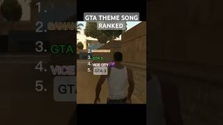 Gta theme song ranked according to popularity [upl. by Anirtac890]