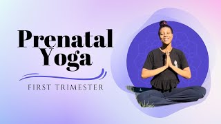 Prenatal Yoga  First Trimester [upl. by Aicenod281]