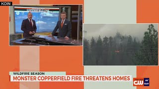 Copperfield Fire 2020 wildfires in Oregon [upl. by Akirea]