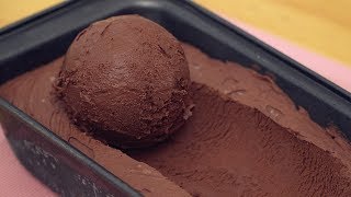 Chocolate Ice Cream 3 Ingredients No Machine [upl. by Wendalyn]