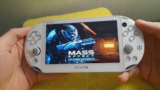 Mass Effect Infiltrator HD Mod port gameplay on Sony PS Vita Slim Playstation Vita 365 Henkaku Enso [upl. by Adikram877]