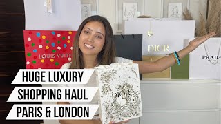 Huge Luxury Shopping Haul  Europe  ParisLondon [upl. by Hendricks]