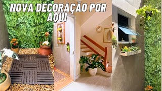 DECORANDO MINHA CASA GASTANDO POUCO  MAIS UM CANTINHO DE CARA NOVA [upl. by Alanson418]