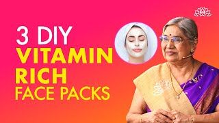 3 VitaminRich Face Packs for glowing skin I Dr Hansaji [upl. by Maria]