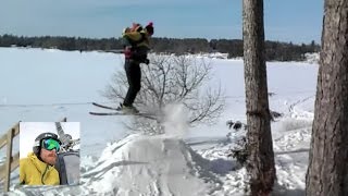 Scaring Wife Prank Taking 1 year old baby Hankster for A ski fails [upl. by Atela]