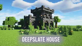 Minecraft Building A Deepslate House [upl. by Natsuj889]