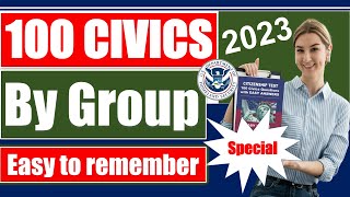 100 Civics Questions 2023 for the US Citizenship test 1 Answer by group Citizenship Interview [upl. by Letniuq303]