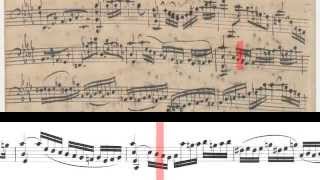 BWV 1011  Cello Suite No5 Scrolling [upl. by Cassidy]