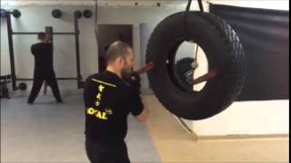 Wing Chun New way of training  tire dummy Sifu Jelovac [upl. by Aneeh]