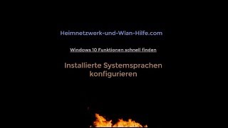 Installierte Windows 10 Systemsprachen anpassen und Spracheinstellungen konfigurieren Sprache [upl. by Cerellia]