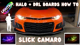 LIGHTING TRENDZ HALO  DRL BOARD WALKTHROUGH  ZL1 CAMARO [upl. by Newel]