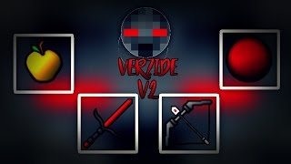 Verzide v2 pack PvP  for mcpe 10016x  texture pack PvP minecraft PE  128x128  release [upl. by Yendis947]