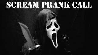 Scream Prank Call Ghostface Phone Trolling AMAZING VOICE [upl. by Ravo]