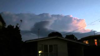 Massive cumulonimbus cloud with lightning [upl. by Nnaerb]