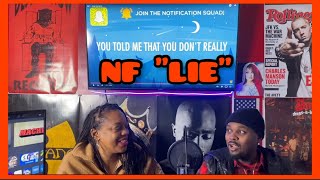 NF  LIE Lyrics Reaction 🙏🏾🔥🔊 [upl. by Ttegdirb776]