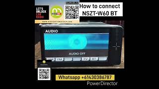 NSZTW60 Bluetooth technical setup details [upl. by Ecienahs572]