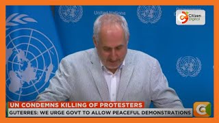 UN condemns killing of protesters [upl. by Herschel]