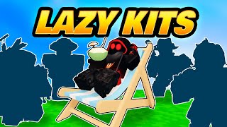 Top LAZY Kits in BedWars [upl. by Alroy349]