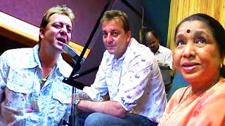 Sanjay Dutt amp Asha Bhosles Unseen Interview amp Song Recording  Flashback Video [upl. by Cates975]