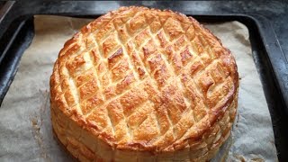 EASY GALETTE DES ROIS Recipe  Sweet Almond Filling  Epiphany Cake [upl. by Atled]