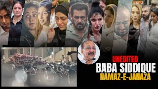 Celebrities arrives at Baba Siddique’s NamazeJanaza  Salman Khan Shehnaaz Rashami Sana [upl. by Notla]