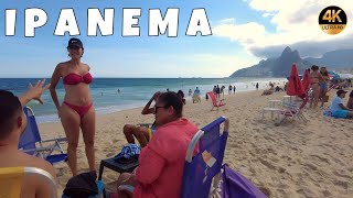 🇧🇷 Rio de Janeiro Brazil  Ipanema Beach  Walking Tour  2024 Summer [upl. by Gonsalve]