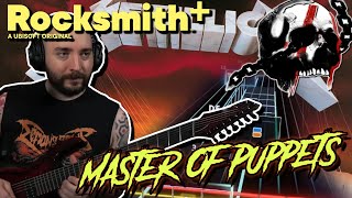 METALLICA  MASTER OF PUPPETS  Rocksmith  Playthrough and Discussion [upl. by Assirhc]