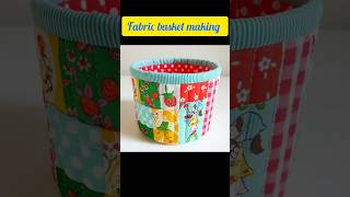 Diy fabric basket making at homeold clothes reuse idea fabricbasket diy shorts sewinghacks [upl. by Dasya8]