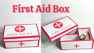 Make a First Aid Kit and BoxBest Out Of WasteFirst Aid Kit For KidsReuse of Shoe BoxArt Gallery [upl. by Nnair461]