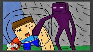 Minecraft Steve VS Herobrine A lenda das 200 Horas  Animação Flipaclip [upl. by Cristabel]