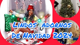 LINDOS ORNAMENTOS DE NAVIDAD Y DECORACIÓN 2024🤗 [upl. by Danialah346]