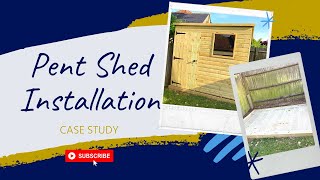 Malvern 8x6 Bewdley Pent Shed Installation in Billingshurst West Sussex [upl. by Brita]