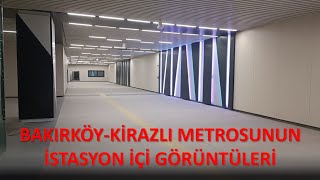 M3 BakırköyKirazlı Metrosu İstasyon İçinden Görüntüler Kasım2023 [upl. by Peyter]