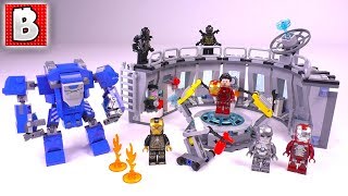 LEGO Avengers Iron Man Hall of Armor Review  Set 76125 [upl. by Alehc]