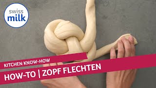 Wie kann ich einen Zopf flechten  HowtoVideo  Swissmilk 2020 [upl. by Leur]