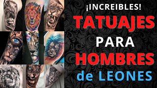 IMPONENTES TATUAJES para HOMBRES  Diseños de Tatuaje de Leones Golden Tattoo [upl. by Castro792]