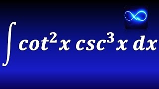 193 Integral de cotangente cuadrada por cosecante cubica TRIGONOMETRICA EJERCICIO RESUELTO [upl. by Norean]