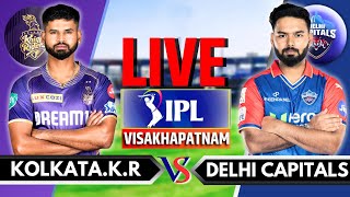 IPL 2024 Live KKR vs DC Live Match  IPL Live Score amp Commentary  Kolkata vs Delhi Live Innings 2 [upl. by Ollecram]