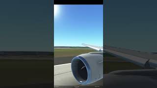 B777 take off Auckland New Zealand REAL TIME ampSOUNDshorts infiniteflight aviation [upl. by Hyrup56]