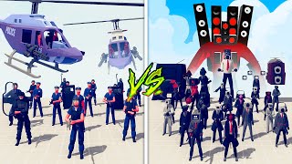 POLICE TEAM vs TITAN SPEAKERMAN TEAM  Totally Accurate Battle Simulator TABS [upl. by Beyer]